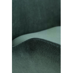 Scaun tapitat living/sufragerie Halmar K454, cadru metal,  stil modern, 46x55x83x48cm, catifea, verde