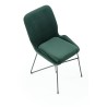 Scaun tapitat living/sufragerie Halmar K454, cadru metal,  stil modern, 46x55x83x48cm, catifea, verde