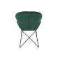Scaun cu cadru metalic pentru sufragerie, antiderapant, modern, 57x62x82x49cm, catifea, verde Scaun cu cadru metalic pentru sufragerie, antiderapant, modern, 57x62x82x49cm, catifea, verde