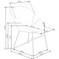Scaun cu cadru metalic pentru sufragerie, antiderapant, modern, 57x62x82x49cm, catifea, verde Scaun cu cadru metalic pentru sufragerie, antiderapant, modern, 57x62x82x49cm, catifea, verde