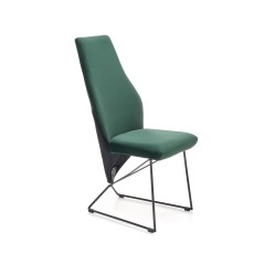 Scaun tapitat living/sufragerie Halmar K485, cadru metal,  stil modern, 44x63x96x47cm, catifea, verde