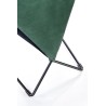 Scaun tapitat living/sufragerie Halmar K485, cadru metal, stil modern, 44x63x96x47cm, catifea, verde