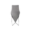 Scaun tapitat living/sufragerie Halmar K485, cadru metal, stil modern, 44x63x96x47cm, catifea, gri