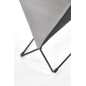 Scaun de sufragerie Halmar, cadru metalic, baza antiderapanta, tapiterie din catifea gri, 44x96 cm Scaun de sufragerie Halmar, cadru metalic, baza antiderapanta, tapiterie din catifea gri, 44x96 cm