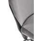 Scaun de sufragerie Halmar, cadru metalic, baza antiderapanta, tapiterie din catifea gri, 44x96 cm Scaun de sufragerie Halmar, cadru metalic, baza antiderapanta, tapiterie din catifea gri, 44x96 cm