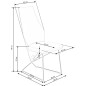 Scaun de sufragerie Halmar, cadru metalic, baza antiderapanta, tapiterie din catifea gri, 44x96 cm Scaun de sufragerie Halmar, cadru metalic, baza antiderapanta, tapiterie din catifea gri, 44x96 cm