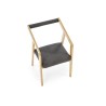 Scaun living/sufragerie Halmar Azul 2, cadru lemn, stil modern, 50x53x79x44cm, textil, gri/maro