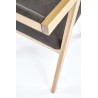 Scaun living/sufragerie Halmar Azul 2, cadru lemn, stil modern, 50x53x79x44cm, textil, gri/maro