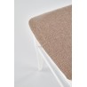 Scaun dining/bucatarie Halmar Citrone, cadru lemn, stil clasic, 44x43x96cm, textil, bej/alb