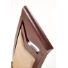 Scaun dining/bucatarie Halmar Citrone, cadru lemn, stil clasic, 44x43x96cm, textil, bej/wenge