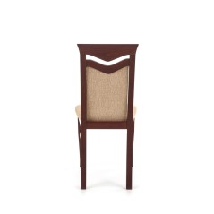 Scaun dining/bucatarie Halmar Citrone, cadru lemn, stil clasic, 44x43x96cm, textil, bej/wenge