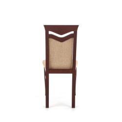 Scaun dining/bucatarie Halmar Citrone, cadru lemn, stil clasic, 44x43x96cm, textil, bej/wenge