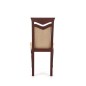 Scaun de bucatarie cu design traditional, tapierie si lemn, crem/nuca inchisa, 44 x 43 x 96 cm Scaun de bucatarie cu design traditional, tapierie si lemn, crem/nuca inchisa, 44 x 43 x 96 cm
