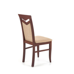 Scaun dining/bucatarie Halmar Citrone, cadru lemn, stil clasic, 44x43x96cm, textil, bej/wenge
