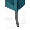 Scaun tapitat living/sufragerie Halmar Clarion 2, cadru lemn, stil clasic, 42x58x97x49cm, catifea, verde