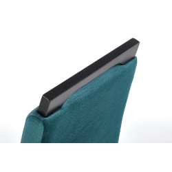 Scaun tapitat living/sufragerie Halmar Clarion 2, cadru lemn, stil clasic, 42x58x97x49cm, catifea, verde