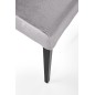 Scaun din lemn si tesatura de catifea, pentru living, stil modern/clasic, gri si negru, 42 x 97 cm Scaun din lemn si tesatura de catifea, pentru living, stil modern/clasic, gri si negru, 42 x 97 cm