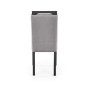 Scaun din lemn si tesatura de catifea, pentru living, stil modern/clasic, gri si negru, 42 x 97 cm Scaun din lemn si tesatura de catifea, pentru living, stil modern/clasic, gri si negru, 42 x 97 cm