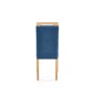 Scaun albastru tapitat pentru living, Halmar Clarion, cadru din lemn, catifea, 42x58x97x49 cm Scaun albastru tapitat pentru living, Halmar Clarion, cadru din lemn, catifea, 42x58x97x49 cm