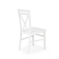 Scaun de dining, cadru din lemn alb, spatar in X, 45x43x90cm, design clasic Scaun de dining, cadru din lemn alb, spatar in X, 45x43x90cm, design clasic