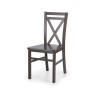 Scaun dining/bucatarie Halmar Dariusz 2, cadru lemn, stil clasic, 45x43x90cm, MDF/textil, wenge