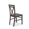 Scaun dining/bucatarie Halmar Dariusz 2, cadru lemn, stil clasic, 45x43x90cm, MDF/textil, wenge