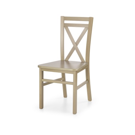 Scaun dining/bucatarie Halmar Dariusz 2, cadru lemn, stil clasic, 45x43x90cm, MDF/textil, stejar