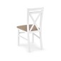 Scaun dining/bucatarie, spatar in X, sezut tapitat, MDF alb, inaltime 90 cm Scaun dining/bucatarie, spatar in X, sezut tapitat, MDF alb, inaltime 90 cm