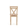 Scaun dining/bucatarie Halmar Dariusz, cadru lemn, stil clasic, 45x43x90cm, MDF/textil, maro/bej