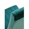 Scaun tapitat living/sufragerie Halmar Diego 2, cadru lemn, stil clasic, spatar matlasat, 47x59x99x47cm, catifea, verde