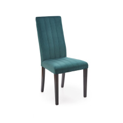 Scaun tapitat living/sufragerie Halmar Diego 2, cadru lemn, stil clasic, spatar matlasat, 47x59x99x47cm, catifea, verde