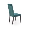 Scaun tapitat living/sufragerie Halmar Diego 2, cadru lemn, stil clasic, spatar matlasat, 47x59x99x47cm, catifea, verde