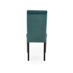 Scaun tapitat living/sufragerie Halmar Diego 2, cadru lemn, stil clasic, spatar matlasat, 47x59x99x47cm, catifea, verde