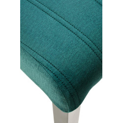 Scaun tapitat living/sufragerie Halmar Diego 2, cadru lemn, stil clasic, spatar matlasat, 47x59x99x47cm, catifea, verde