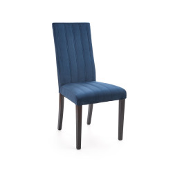 Scaun tapitat living/sufragerie Halmar Diego 2, cadru lemn, stil clasic, spatar matlasat, 47x59x99x47cm, catifea, albastru