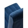 Scaun tapitat living/sufragerie Halmar Diego 2, cadru lemn, stil clasic, spatar matlasat, 47x59x99x47cm, catifea, albastru