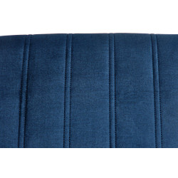 Scaun tapitat living/sufragerie Halmar Diego 2, cadru lemn, stil clasic, spatar matlasat, 47x59x99x47cm, catifea, albastru