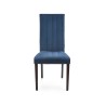 Scaun tapitat living/sufragerie Halmar Diego 2, cadru lemn, stil clasic, spatar matlasat, 47x59x99x47cm, catifea, albastru
