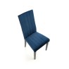 Scaun tapitat living/sufragerie Halmar Diego 2, cadru lemn, stil clasic, spatar matlasat, 47x59x99x47cm, catifea, albastru