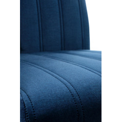 Scaun tapitat living/sufragerie Halmar Diego 2, cadru lemn, stil clasic, spatar matlasat, 47x59x99x47cm, catifea, albastru