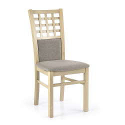 Scaun dining/bucatarie Halmar Gerard 3, cadru lemn, stil clasic, 44x43x96cm, textil, bej/maro