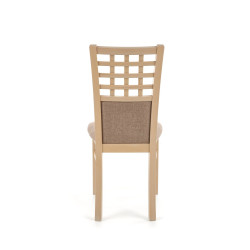 Scaun dining/bucatarie Halmar Gerard 3, cadru lemn, stil clasic, 44x43x96cm, textil, bej/maro