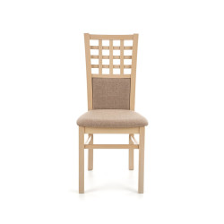 Scaun dining/bucatarie Halmar Gerard 3, cadru lemn, stil clasic, 44x43x96cm, textil, bej/maro