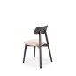 Scaun modern pentru dining/bucatarie, Halmar Hylo, cadru din lemn negru, tapiterie textila, crem, 48x55x82x47 cm Scaun modern pentru dining/bucatarie, Halmar Hylo, cadru din lemn negru, tapiterie textila, crem, 48x55x82x47 cm