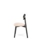 Scaun modern pentru dining/bucatarie, Halmar Hylo, cadru din lemn negru, tapiterie textila, crem, 48x55x82x47 cm Scaun modern pentru dining/bucatarie, Halmar Hylo, cadru din lemn negru, tapiterie textila, crem, 48x55x82x47 cm