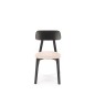 Scaun modern pentru dining/bucatarie, Halmar Hylo, cadru din lemn negru, tapiterie textila, crem, 48x55x82x47 cm Scaun modern pentru dining/bucatarie, Halmar Hylo, cadru din lemn negru, tapiterie textila, crem, 48x55x82x47 cm