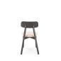 Scaun modern pentru dining/bucatarie, Halmar Hylo, cadru din lemn negru, tapiterie textila, crem, 48x55x82x47 cm Scaun modern pentru dining/bucatarie, Halmar Hylo, cadru din lemn negru, tapiterie textila, crem, 48x55x82x47 cm