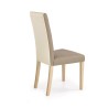 Scaun tapitat living/sufragerie Halmar Norbert, cadru lemn, stil clasic, 47x55x99cm, catifea, crem/bej