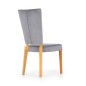 Scaun living Halmar Rois, tapiterie catifea, cadru lemn, stil clasic, 43x58x94x46 cm, gri/maro Scaun living Halmar Rois, tapiterie catifea, cadru lemn, stil clasic, 43x58x94x46 cm, gri/maro