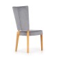 Scaun living Halmar Rois, tapiterie catifea, cadru lemn, stil clasic, 43x58x94x46 cm, gri/maro Scaun living Halmar Rois, tapiterie catifea, cadru lemn, stil clasic, 43x58x94x46 cm, gri/maro